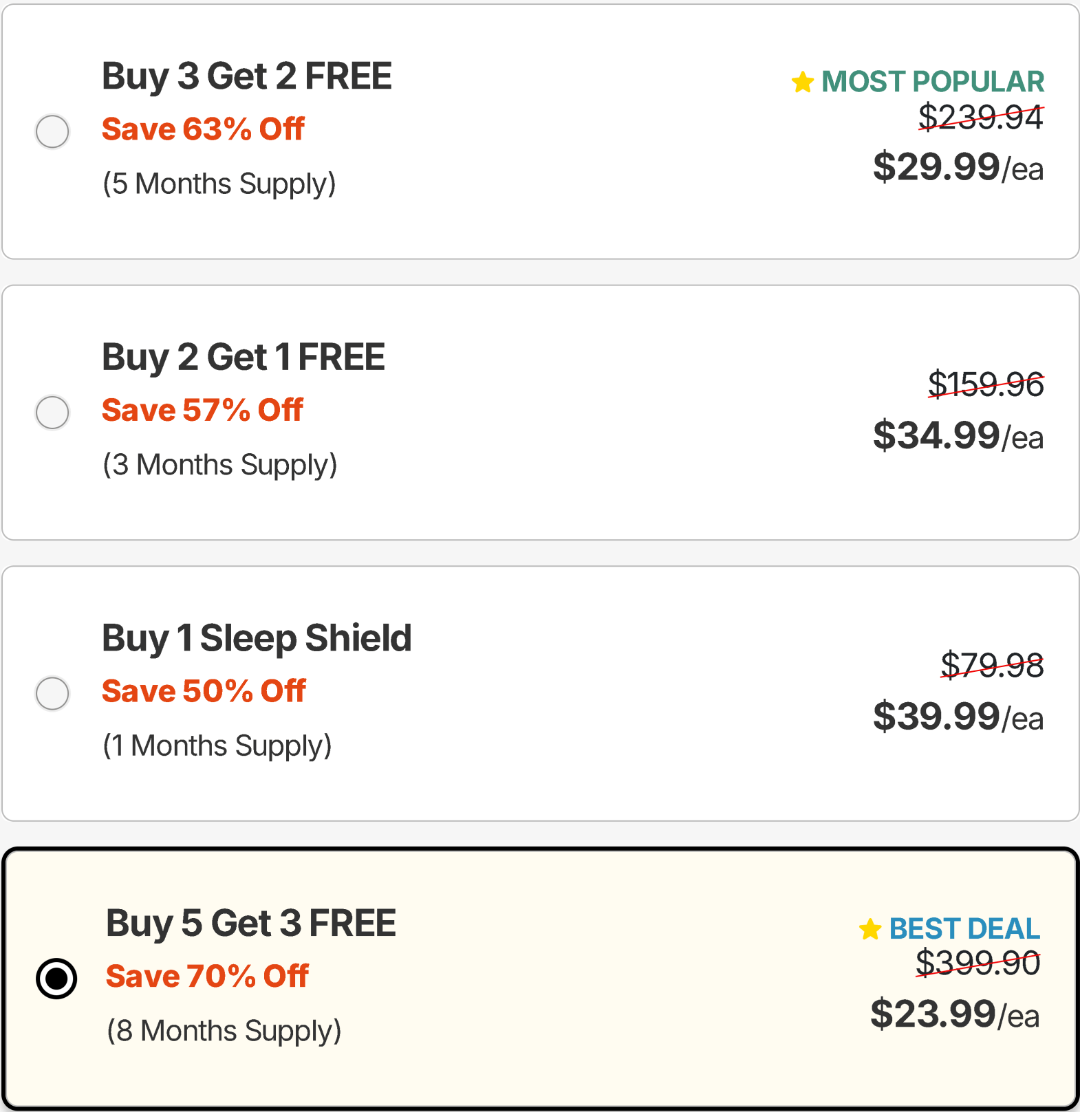 Sleep Shield Package